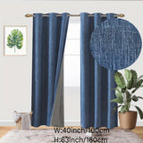 1 Panel Linen Textured Blackout Curtain - Panels for Bedroom and Living Room with Thermal Lining, Polyester Fabric, Grommet Top, and Home Decor Style