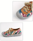 Stylish Graffiti Pattern Flat Shoes - Ultra-Comfortable, Versatile Low Top with Easy-to-Wear Lace Up Closure - Designed for Active Women, Perfect for Outdoor Activities