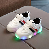 Casual Cool Low Top Sneakers With LED Light For Girls, Non-slip Skateboard Shoes For All Seasons