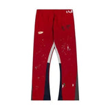 galleriesy pant designer pants galleriesy dept letter print galleries denim straight sweatpants speckled letter print pant 0032