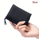 Minimalist New Short Trifold Mini Wallet, Women's Multifunctional Clutch Coin Purse, Versatile Credit Card Holder