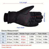 Men's Winter Ski Gloves - Windproof, Touchscreen Compatible, Water-Resistant with Cozy Warm Lining for Cycling & Running