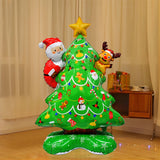 1pc, 61 inch or 22 inch Moose Christmas Tree Aluminum Balloon, Christmas Party Balloons - Great for Christmas themed events and scene decorations!