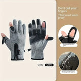 1pc Winter Touchscreen Gloves, Two-finger Touchscreen For Texting, Warm Gloves For Cold Weather, Touchscreen Gloves For Running