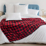 1pc Ultra-Soft Flannel Fleece Throw Blanket - Throws for Couch, Bed, and Sofa with Fuzzy, Cozy, Comfy, and Super Soft Plush Checkered Design - Perfect for Christmas, Winter, and Cold Weather