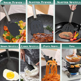 43pcs/set, Silicone Kitchen Utensils Set With Stainless Steel Handle, Non-stick Pot Special Cooking Tools Set With Storage Bucket, Multipurpose Kitchenware, Heat Resistant Cookware, Dishwasher Safe, Kitchen Supplies, Kitchen Gadgets