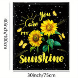 1pc Soft and Lightweight Sunflower Blanket for Adults - Perfect for Couches, Sofas, and Weddings - Ideal Gift for Anniversaries