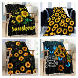 1pc Soft and Lightweight Sunflower Blanket for Adults - Perfect for Couches, Sofas, and Weddings - Ideal Gift for Anniversaries