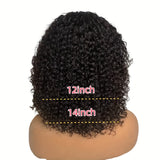 Short Bob Curly Human Hair Wigs With Bangs None Lace Front Human Hair Wigs For Women 180% Density Kinky Curly Fringe Bang Wig Human Hair Machine Made Brazilian Unprocessed Virgin Hair Wigs Natural Color