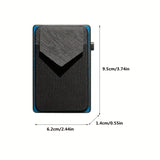 RFID Blocking Card Holder, Aluminum Smart Wallet, Metal Pop Button Purse, Can Accommodate 6-8 Cards Unisex Bag For Daily Use