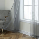2pcs Solid Color Sheer Curtains, Light Filtering Privacy Voile Drapes, Sheer Window Curtains For Bedroom Living Room, Home Decoration, Room Decoration