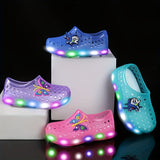 CuteKiddo LED Sparkle Sneakers - Lightweight, Breathable, and Comfortable Shoes for Girls and Boys - Perfect for Spring and Summer Outdoor Activities, Beach, Garden, and Sand Play