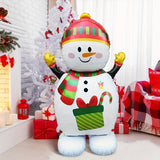 4D Large Base Snowman Balloon with Gloves, Hat, Scarf, Christmas Gift Design, Aluminum Film Balloon for Christmas Party Decor, Winter Snowman Festival Decoration, New Year and Holiday Activities Supplies - Mixed Color