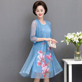 greatnfb  summer cotton linen 2 piece set dress cardigan women 3xl 4xl 5xl party midi dresses elegant vintage robe femme