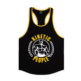 greatnfb  Summer Gym Sleeveless Shirt Men Bodybuilding Tank Top Fitness Training Cotton Print Singlet Stringer Undershirt Male Casual Vest