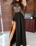 Hot Women Transparent Bandage Bodycon Long Sleeve Party Slim Stretch Ladies Dresses Cocktail Club Long Dress Hot vestido dress