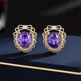 2025 haute couture elegance temperament earrings wholesale tide pearl light green zircon bow lace stud earrings