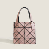 2025 Japan popular matte new tote bag women's small square box geometric diamond handbag four-grid women's bag tide of the same color