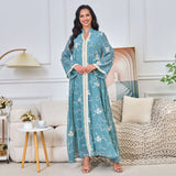MT140 Popular trade Middle East New jalabiya Dubai new embroidered robe Lent Muslim women's dress