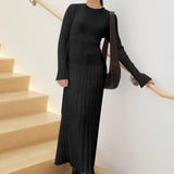 GREATNFB 2025  autumn and winter sweater pit strip long dress belt strap dress sweater skirt