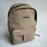 Fog Fear of ESS Leather Men's Backpack Schoolbag