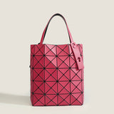 2025 Japan popular matte new tote bag women's small square box geometric diamond handbag four-grid women's bag tide of the same color
