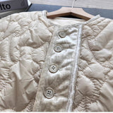 2025 Winter popular new wave stitching design sense niche 90 white duck down jacket women