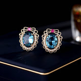 2025 haute couture elegance temperament earrings wholesale tide pearl light green zircon bow lace stud earrings