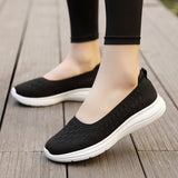 Summer New Women's Shoes Mesh Breathable Flat Mom Shoes Non-Slip Wear-Resistant Walking Shoes Women's Driving Shoes Mesh Shoes