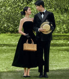 2025 New studio color yarn theme photography couple photo black wedding dress black yarn art photo photo clothing