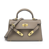 2025 popular new bag women's palm pattern Kelly bag mini mini handbag fashion high-end single shoulder messenger bag