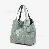 GREATNFB Japanese Original September New Mini Diamond Small Square Box Geometric Rhombus Life Small Square Bag Portable Shoulder Bag for Women