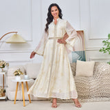MT140 Popular trade Middle East New jalabiya Dubai new embroidered robe Lent Muslim women's dress