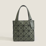 2025 Japan popular matte new tote bag women's small square box geometric diamond handbag four-grid women's bag tide of the same color