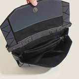 2025 Hot trade bag women's popular new summer splicing laser bag geometric diamond square bag luminous messenger envelope bag