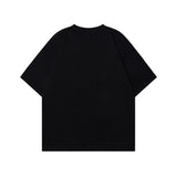 2025 T1066 2025n Street Tide 2025 Summer Retro Trend 3D Picture Painting Element Design Men's Loose Short Sleeve T-Shirt