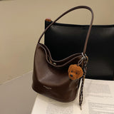 GREATNFB 2025 This year's popular bag women's large-capacity armpit bag popular new retro trendy versatile shoulder bag commuter bucket bag