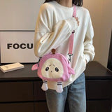 GREATBFB Wholesale  Spring New Egg Puff Party Schoolbag Cute Cartoon Canvas Shoulder Bag Fashionable Stylish Small Backpack