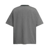 2025 6093 2025n Vintage 2025 Summer Neutral Embroidery Bead Design High Sense Men's Loose Short Sleeve T-Shirt