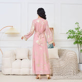 MT032  New Popular trade Middle East Muslim women's dress, new powder bronzing fashion party robe