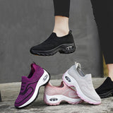 New Women's Shoes Flying Woven Air Cushion Shoes  Women's Summer Casual Shoes Foreign Trade Fashion Trendy Breathable Women's Shoes