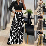 greatnfb S1019 Cross-Border   New HOTan and NEWn Women's Clothing  Autumn Best-Selling Women's Printed Wear Wide-Leg Pants