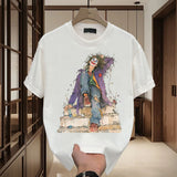 GREATNFB  Clown T-shirt High-End Fashion Brand Men's Clothing Summer T-shirt Top Premium Short Sleeve T-shirt Men's New Style Inner Bottoming Shirt