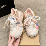 Spring New Women's Casual Shoes Ugly and Cute Big Head Sports Board Shoes Muffin Dissolved Platform Canvas Shoes Wholesale