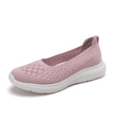 Summer New Women's Shoes Mesh Breathable Flat Mom Shoes Non-Slip Wear-Resistant Walking Shoes Women's Driving Shoes Mesh Shoes