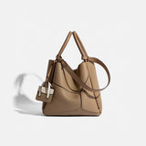 2025 Hot trade women's bags, high-end sense, large-capacity tote bags, women's bucket bags, soft leather fashion splicing handbags, armpit bags
