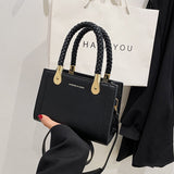 GREATNFB 2025 women's bag new fashion New women's bag handbag texture small square bag simple chain crossbody women's shoulder