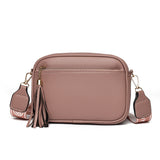 GREATNFB 2025versatile ins niche bag popular summer female oblique straddle mobile phone bag Popular style solid color New fringed bag
