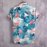 GREATNFB Cross-Border Foreign Trade Men's Fashion Casual Digital Printing Short-Sleeved Shirt