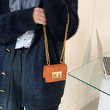 GREATNFB 2025 new Korean version fashion mini limited armpit small square bag high texture lychee pattern chain bag crossbody women's bag